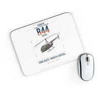 Thumbnail for Robinson R44 Raven II design on white rectangle mouse pad