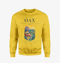 Thumbnail for Oaxaca International Airport (OAX) design on yellow sweatshirt
