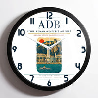 Thumbnail for Izmir Adnan Menderes Airport ADB Wall-Clock Framed - White