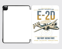 Thumbnail for E-2D Advanced Hawkeye design on white ipad tablet case
