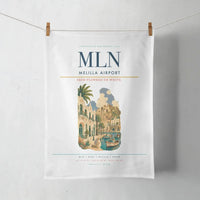 Thumbnail for Melilla Airport (MLN) design on white towel