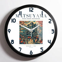 Thumbnail for MATSUYAMA - Poster - Wall Clock Framed - White