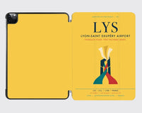Thumbnail for Lyon-Saint Exupéry Airport (LYS) design on yellow ipad tablet case
