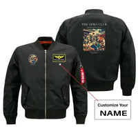 Thumbnail for VINTAGE G4047 - The Aero Club - Bomber Jacket design on black+name