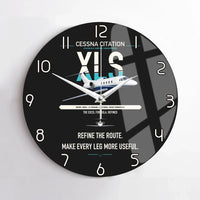 Thumbnail for Cessna Citation XLS design on black no frame wall clock