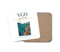 Thumbnail for Vigo Airport (VGO) design on white 1 piece coaster