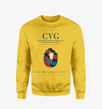 Thumbnail for Cincinnati Northern Kentucky International Airport (CVG) design on yellow sweatshirt