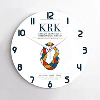 Thumbnail for Kraków John Paul II International Airport (KRK) design on white no frame wall clock