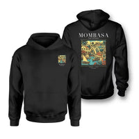 Thumbnail for MOMBASA - Poster - Double-Side Hoodie - Black