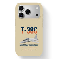 Thumbnail for T-38C Talon design on beige magsafe iphone case, for iPhone 17 Pro