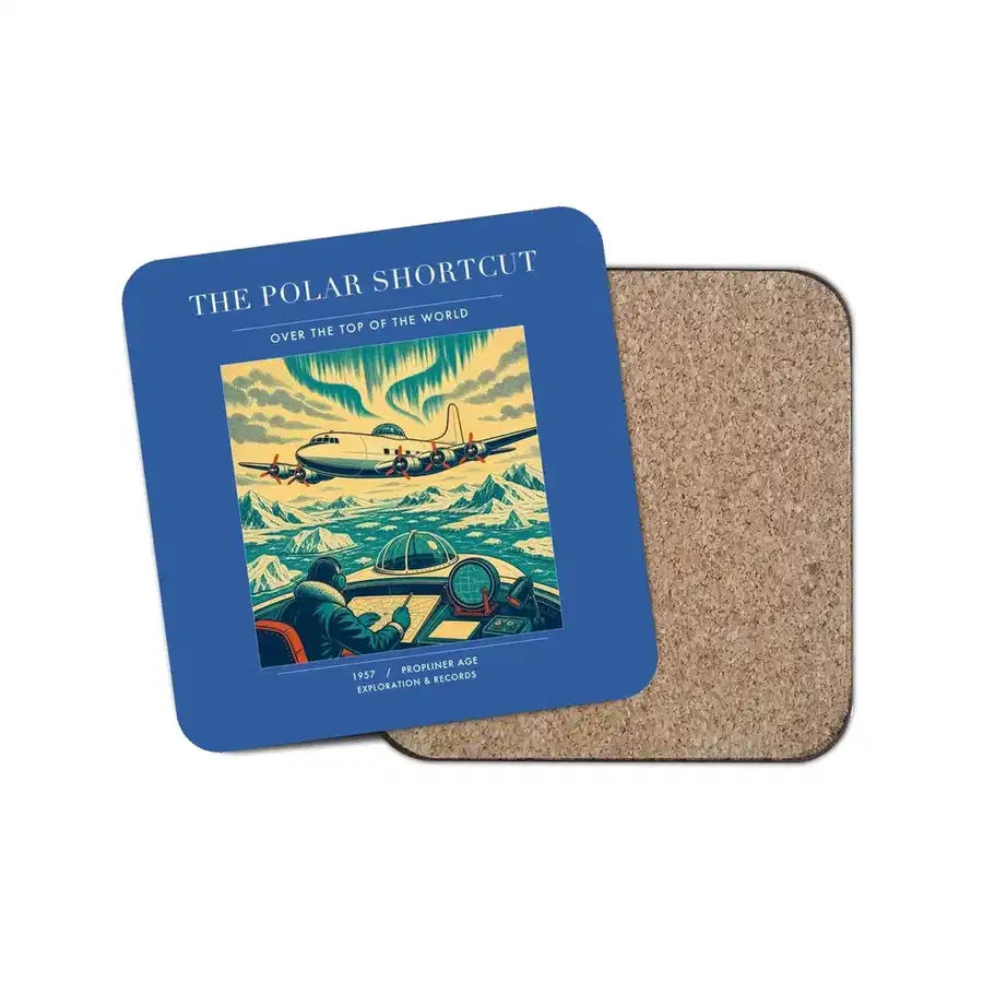 The Polar Shortcut - Designed Coasters design on blue 1-piece