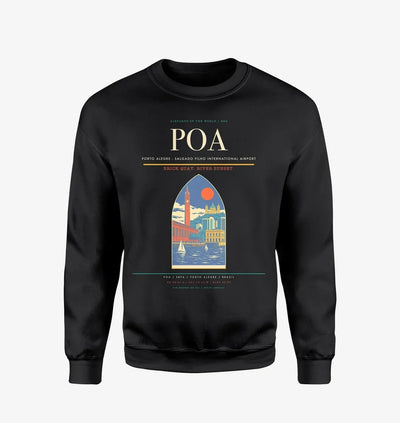Porto Alegre - Salgado Filho International Airport POA Sweatshirt - Black