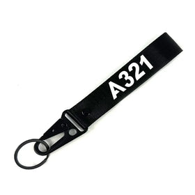 Airbus A321 Flat Text Hawk-shaped Key Chains