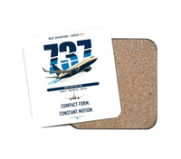 Thumbnail for Boeing 737-700 NG design on white 1 piece coaster