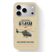 Thumbnail for Airbus Helicopters H145M LUH SOF design on beige magsafe iphone case, for iPhone 17 Pro
