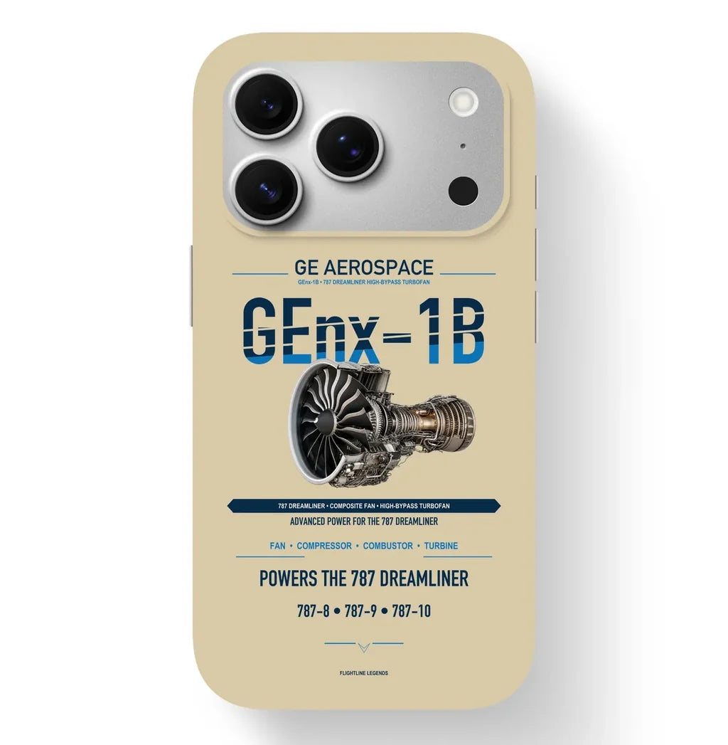 GEnx-1B Case design on beige iphone case