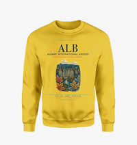Thumbnail for Albany International Airport (ALB) design on yellow sweatshirt