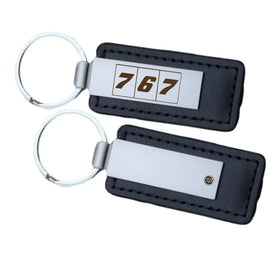 Flat Colourful 767 Faux Leather Key Chains