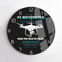 Thumbnail for DJI P4 Multispectral design on black no frame wall clock