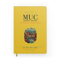 Thumbnail for Munich Airport (MUC) design on yellow notebook