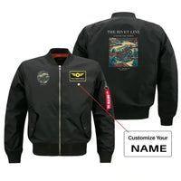 Thumbnail for VINTAGE G4170 - The Rivet Line - Bomber Jacket design on black+name