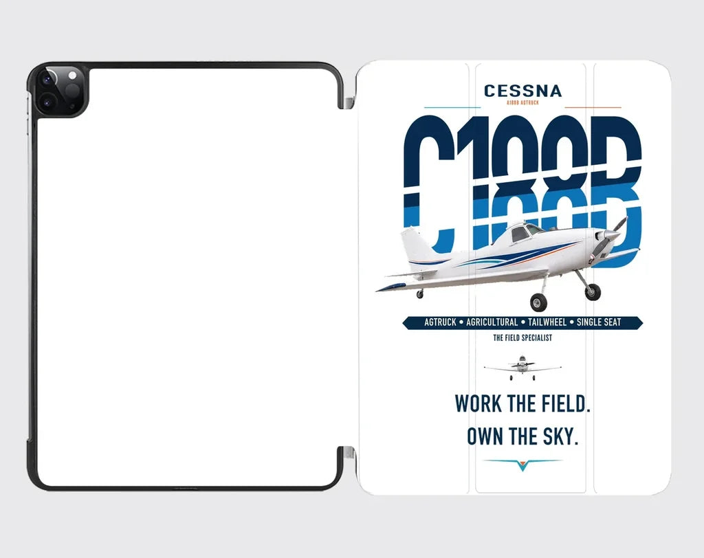 Cessna A188B AgTruck design on white ipad tablet case