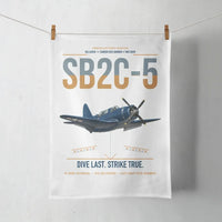 Thumbnail for SB2C-5 Helldiver design on white towel