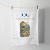 Thumbnail for Yogyakarta International Airport (JOG) design on white towel