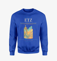 Thumbnail for Metz–Nancy–Lorraine Airport (ETZ) design on blue sweatshirt