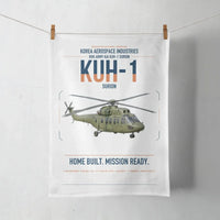 Thumbnail for Korea Aerospace Industries KUH-1 Surion design on white towel