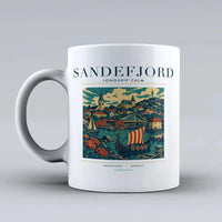 Thumbnail for SANDEFJORD - Poster - Mug - White