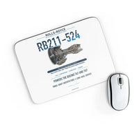 Thumbnail for RB211-524 design on white rectangle mouse pad