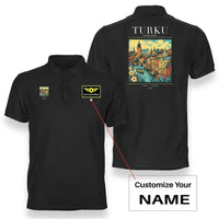 Thumbnail for TURKU - Poster - Double-Side Polo - Black + Name