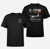 Thumbnail for C-123K Provider design on black double-side t-shirt, double-side print
