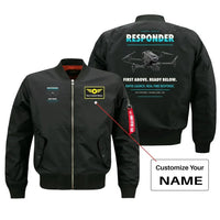 Thumbnail for BRINC Responder design on black bomber with custom name badge