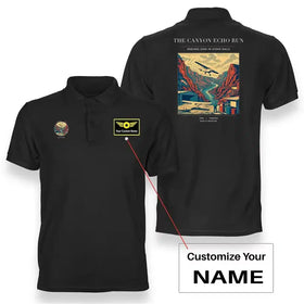 The Canyon Echo Run Premium Polo T-Shirts