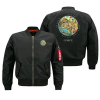 Thumbnail for CORFU - Badge - Bomber Jacket - Black