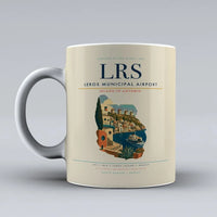 Thumbnail for Leros Municipal Airport (LRS) airport code design on beige ceramic mug