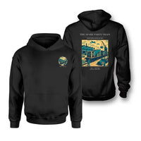 Thumbnail for VINTAGE G4527 - The Spare Parts Train - Double-Side Hoodie design on black double side