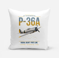 Thumbnail for P-36A Hawk design on white pillow