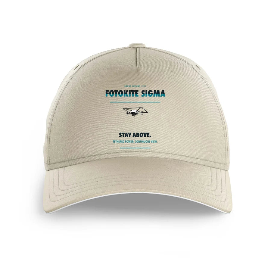 Fotokite Sigma design on beige printed hat