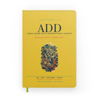Thumbnail for Addis Ababa Bole International Airport (ADD) design on yellow notebook