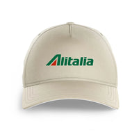 Thumbnail for Alitalia Airlines logo printed on beige cap
