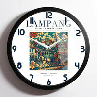 Thumbnail for LAMPANG - Poster - Wall Clock Framed - White