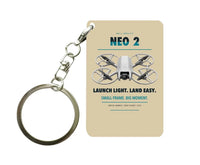 Thumbnail for DJI Neo 2 Key Chain design on beige key chain