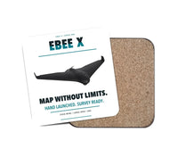 Thumbnail for AgEagle eBee X design on white 1 piece coaster