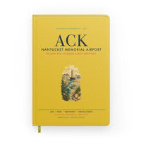 Thumbnail for Nantucket Memorial Airport (ACK) design on yellow notebook