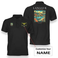 Thumbnail for LANGGUR - Poster - Double-Side Polo - Black + Name