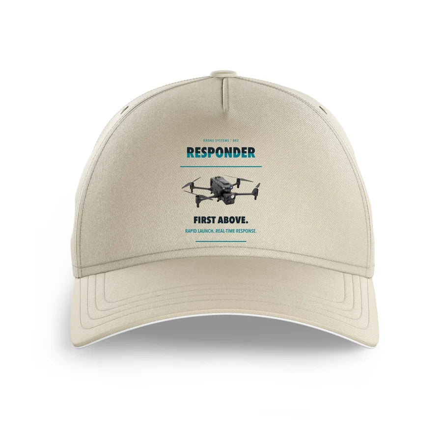BRINC Responder design on beige printed hat