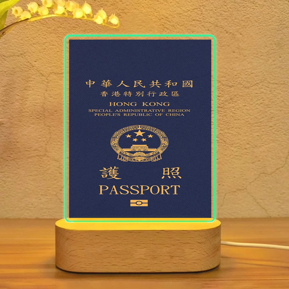 Hong Kong Passport Lamp - view 2